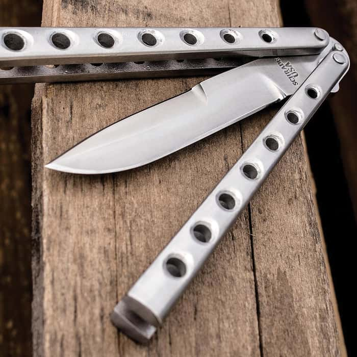 Schrade Manilla Balisong Pocket Knife Butterfly Knife