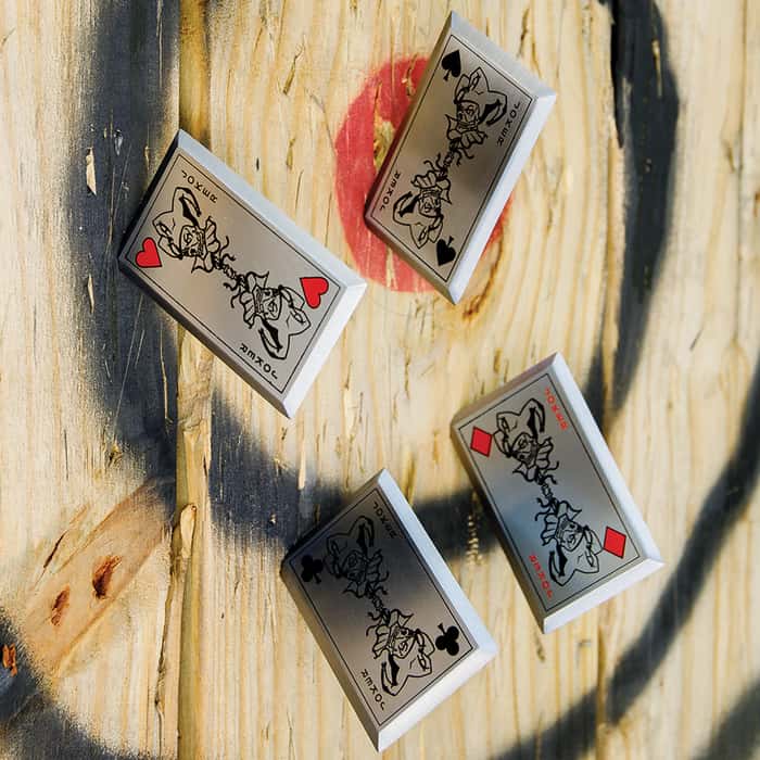 Joker's Revenge Throwing Cards Four Piece Set