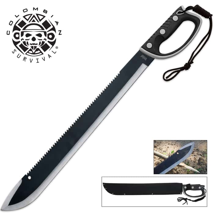 United Cutlery Colombian Machetes® Sawback Survival Machete