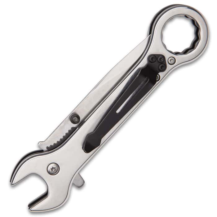 MirrorTorque Wrench Shaped Pocket Knife / Folder