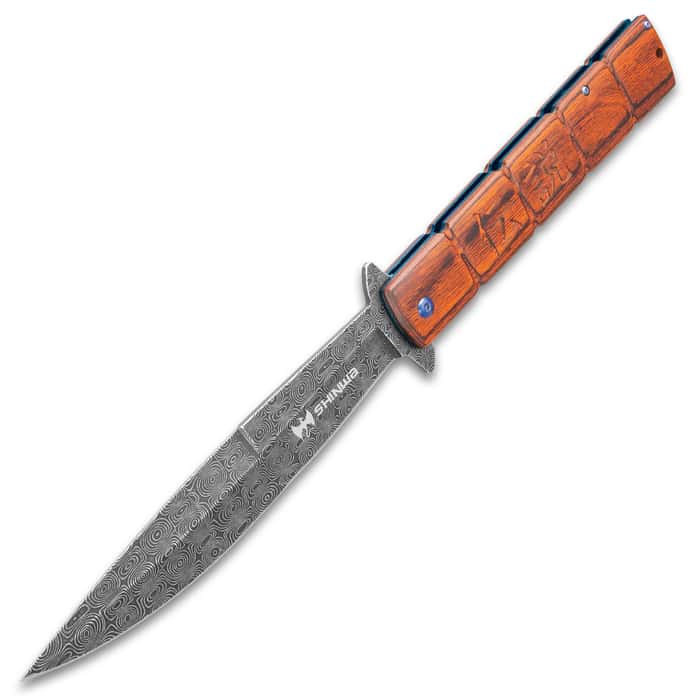 Shinwa Bloodwood Takegara Max Pocket Knife Raindrop