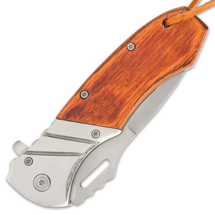 Ridge Runner Wooden Gentleman's Hunting Pocket Knife