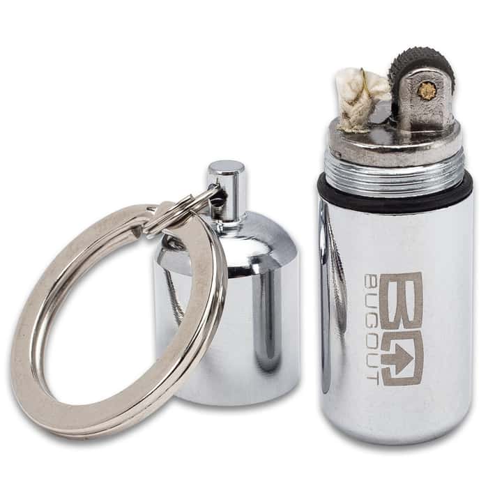 BugOut Water Resistant Micro Lighter On Keyring