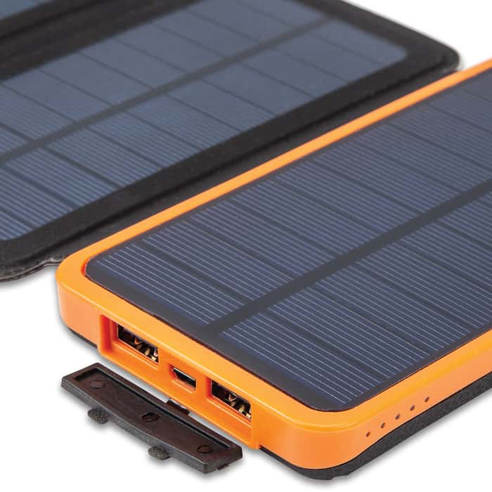 10,000 MAH Folding Solar Charger And Power