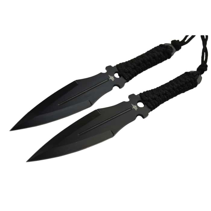 Black Ninja Samurai Machete Sword And Kunai