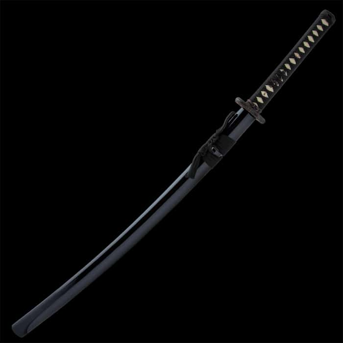 Shinwa Black Serpent Katana And Scabbard Hand