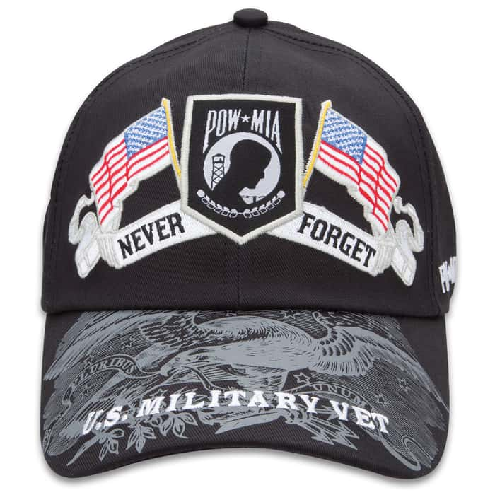 Double Down Never Forget POW MIA Black