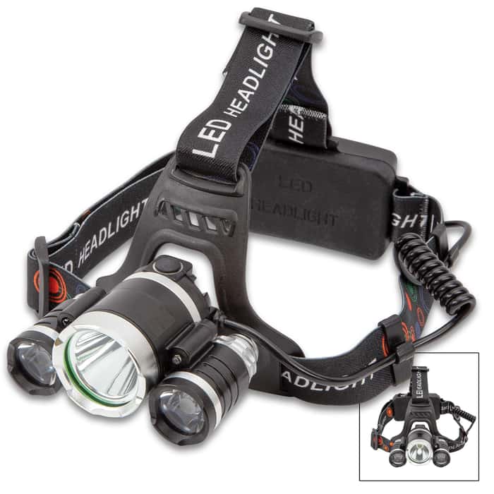 SHTF ThreeMode LED WaterResistant Headlamp