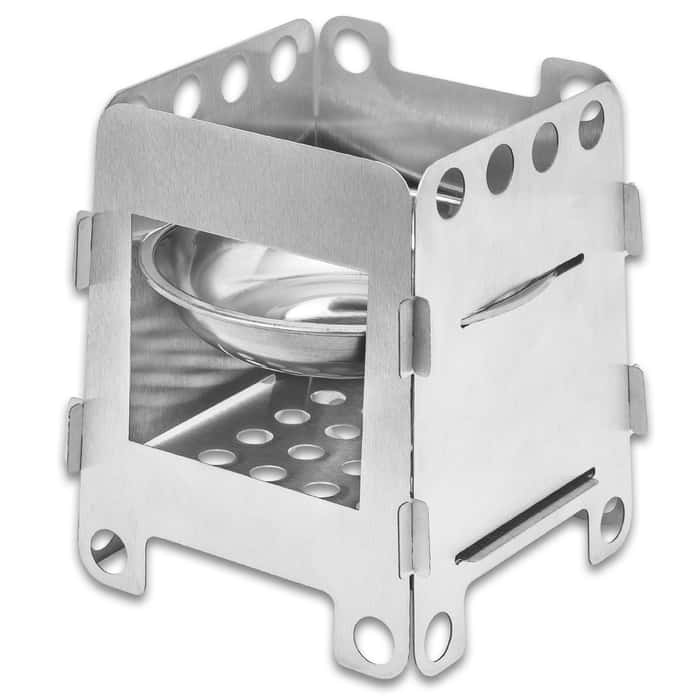 Trailblazer Ultralight Folding Camp Stove with Pouch - BUDK.com