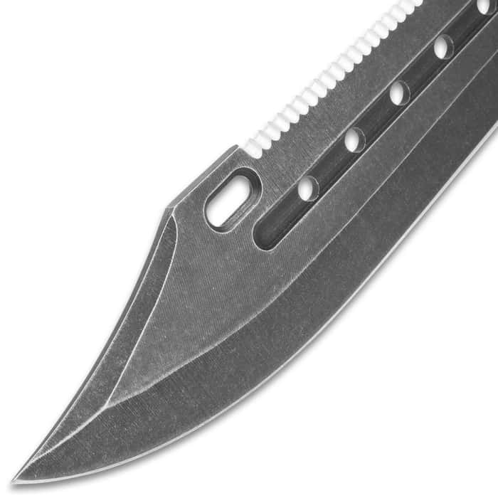 USMC Desert Pocket Knife and Bowie Knife Set w/ Sheath