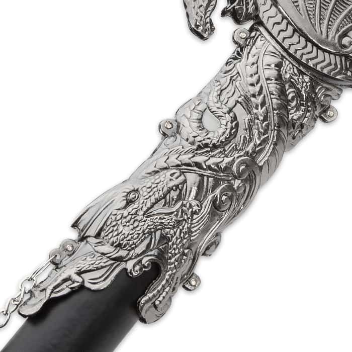 Dreadfire Dragon Decorative Sword And Metal Accented