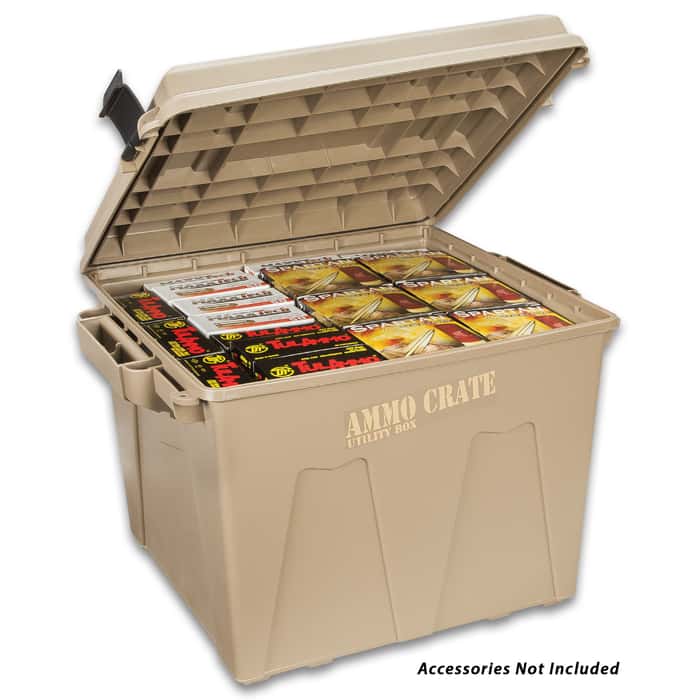 MTM Extra Tall Ammo Crate/Utility Box Polypropylene