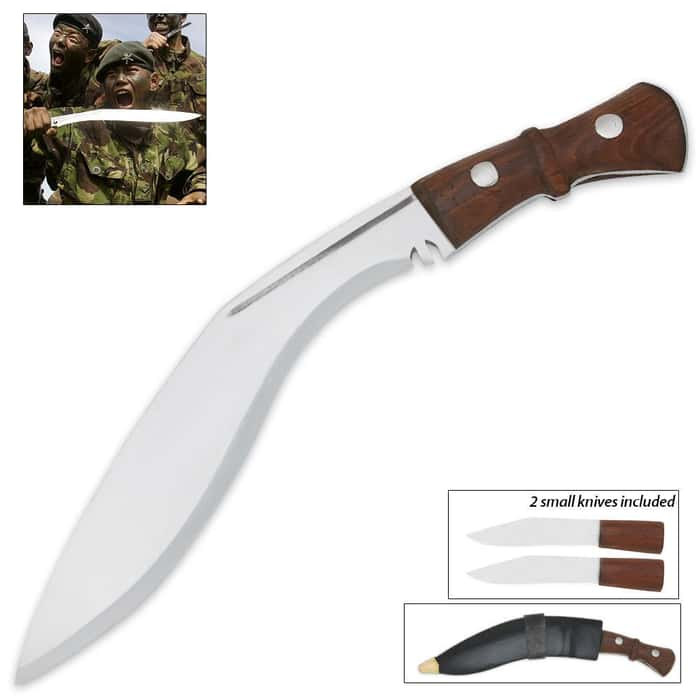 Genuine Gurkha Kukri with Traditional Accessory Knives