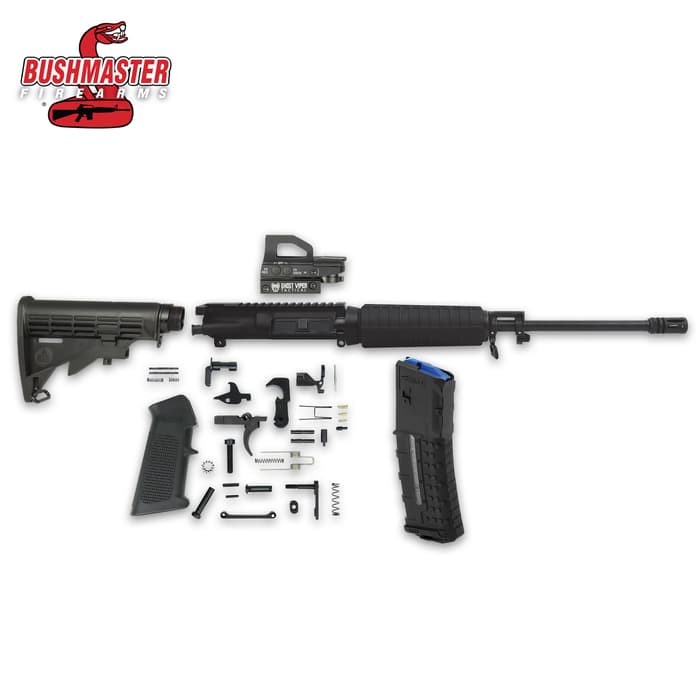Bushmaster AR-15 Build Kit - Everything Needed Except For Lower Receiver, High-Quality Components, Sight Included