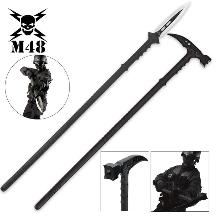 M48 Tactical Survival Hammer And Hunting Spear with Sheath Combo
