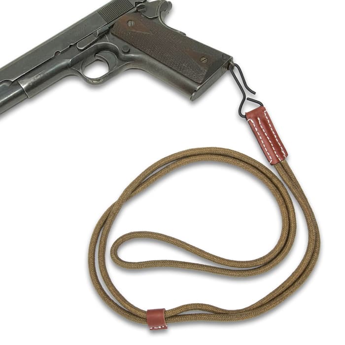 The WWII Hickok 1943 Pistol Lanyard was designed from the orginal