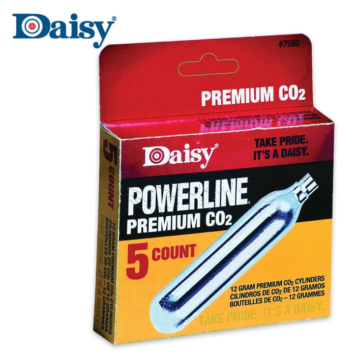Daisy 5 Count CO2 Cylinders