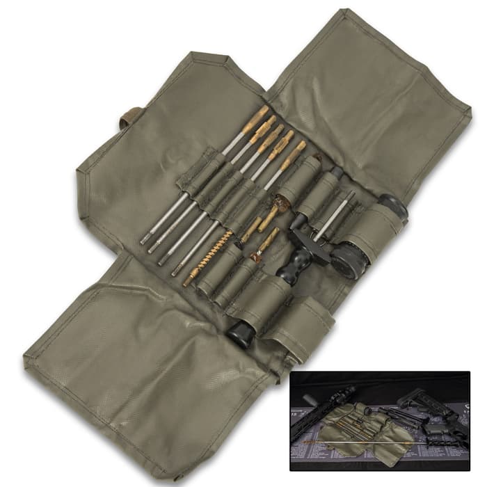 The Swiss Rifle Cleaning Kit is a great military surplus find to add to your historical collection and it’s also functional