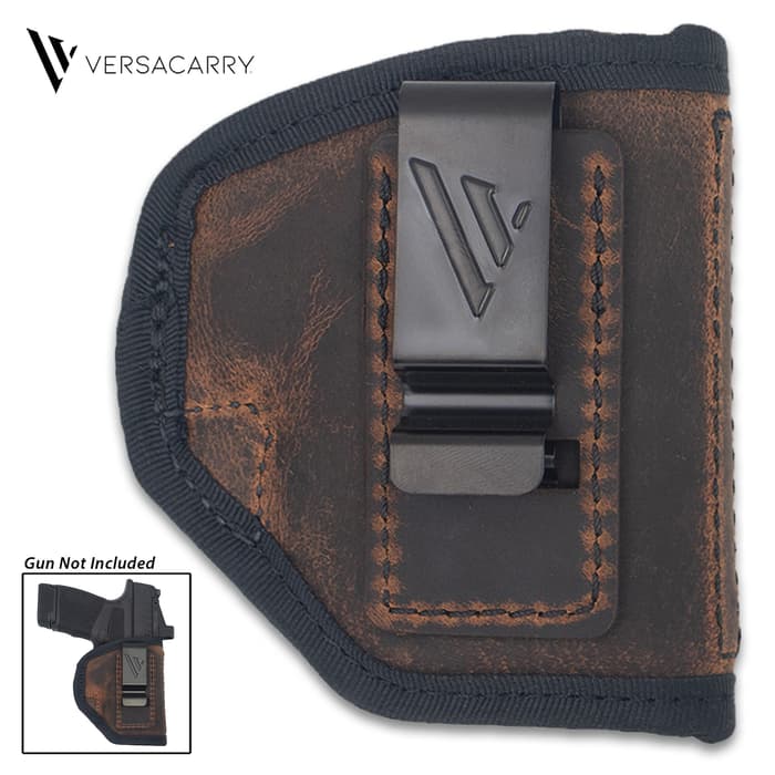 The holster is made of premium vegetable-tanned water buffalo leather with industrial grade, bonded nylon thread