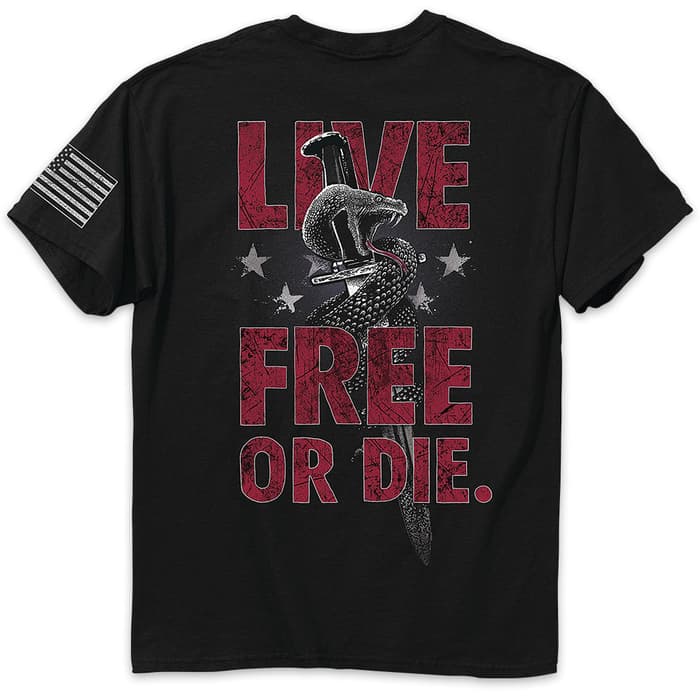 Live Free Or Die Black Range T-Shirt