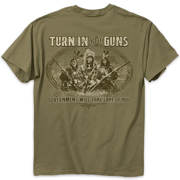 Buckwear Turn In Your Guns Olive Drab T-Shirt