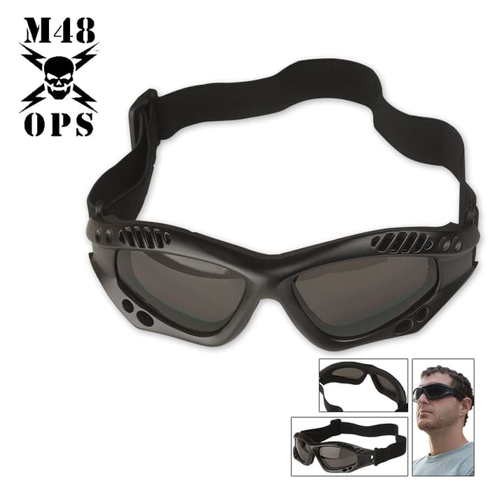 M48 OPS Tactical Goggles Black