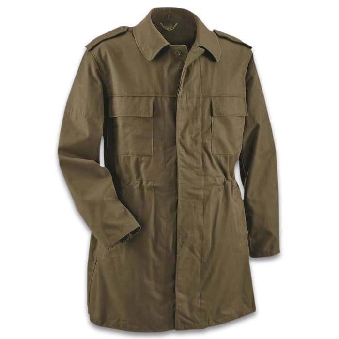 The perfect blend of tough military outerwear and style, which makes it ideal for working outside but also nice enough for church