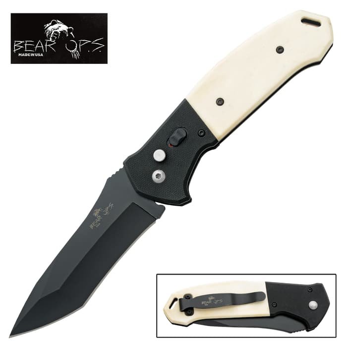 Combining all their previous knowledge of knifemaking Bear Ops has introduced the next model of their automatic knife lineup