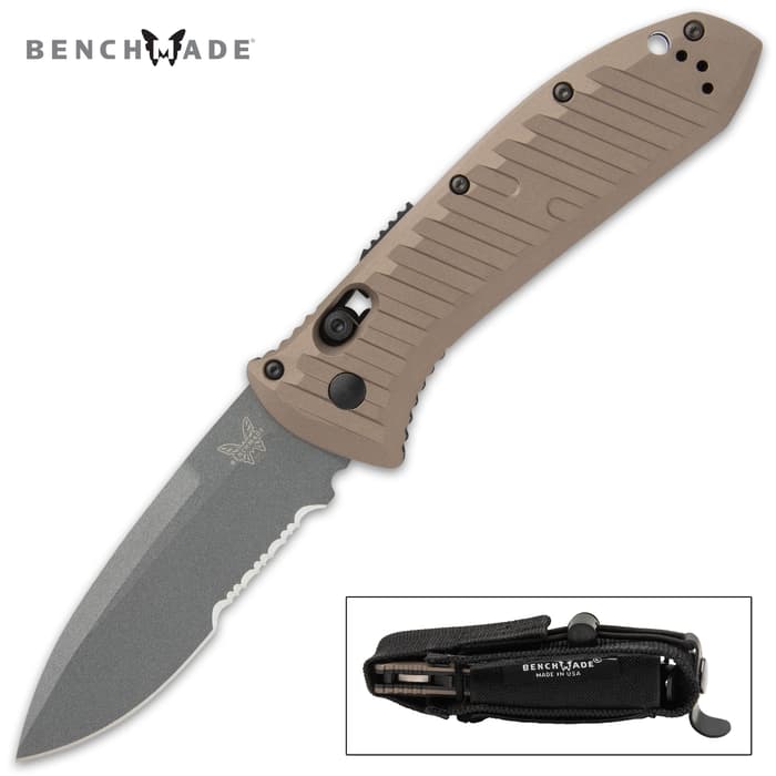 The Benchmade Auto Presidio II is an expeditious automatic opening knife that leaves nothing to be desired