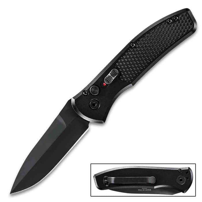 The Gerber Empower Automatic Pocket Knife was built for the everyday carry user, delivering an easy-to-operate, safe-to-stow design that won’t rip up a jeans pocket