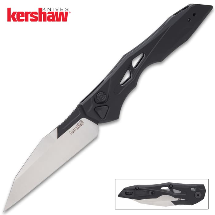 Made in the USA, the Kershaw Launch 13 Automatic Pocket Knife combines the best of both slimness and full-sized cutting ability