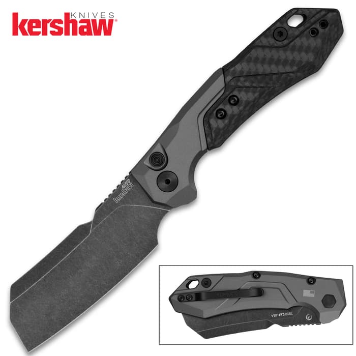 The Kershaw Launch 14 is an automatic pocket knife.