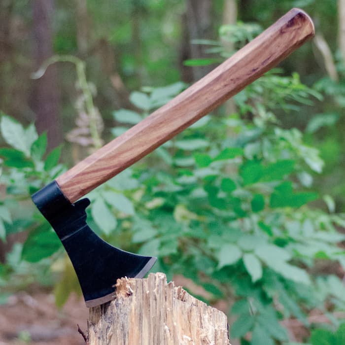 Wood Handled Throwing Hatchet - Axe