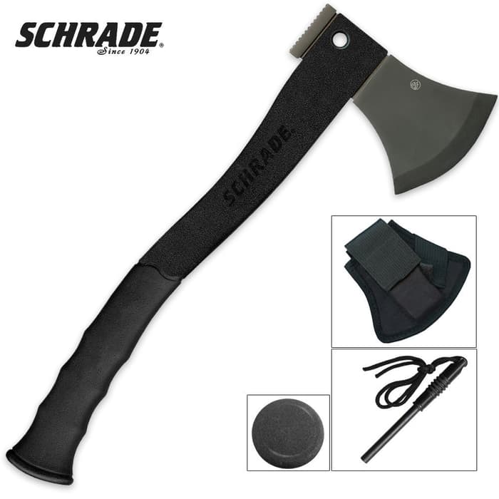 Schrade Black Titanium Survival Axe