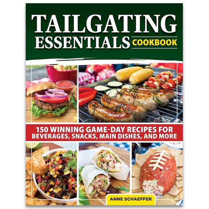 The Tailgating Essentials Cookbook has 150 recipes.
