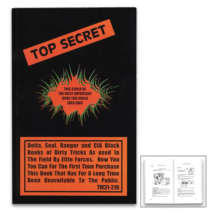 Top Secret Manual - Fully Illustrated, Information Used By Elite Forces, More Than 250 Pages - Dimensions 8 1/2”x 5 1/4”