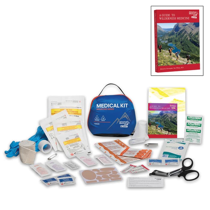 The must-have for overnight adventures, the Adventure Mountain Hiker Medical Kit contains carefully-selected first aid supplies