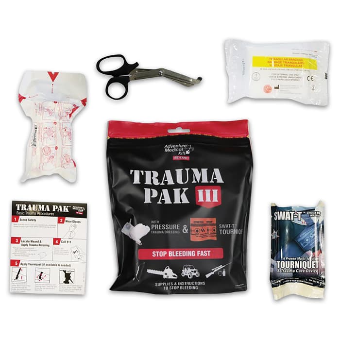 Contains the essentials you need to stop bleeding in an easy-to-use format, perfect for a personal trauma kit or IFAK add-on