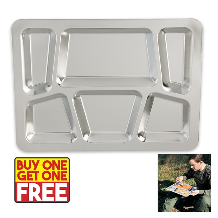 The Stainless Steel Dining Tray on BOGO