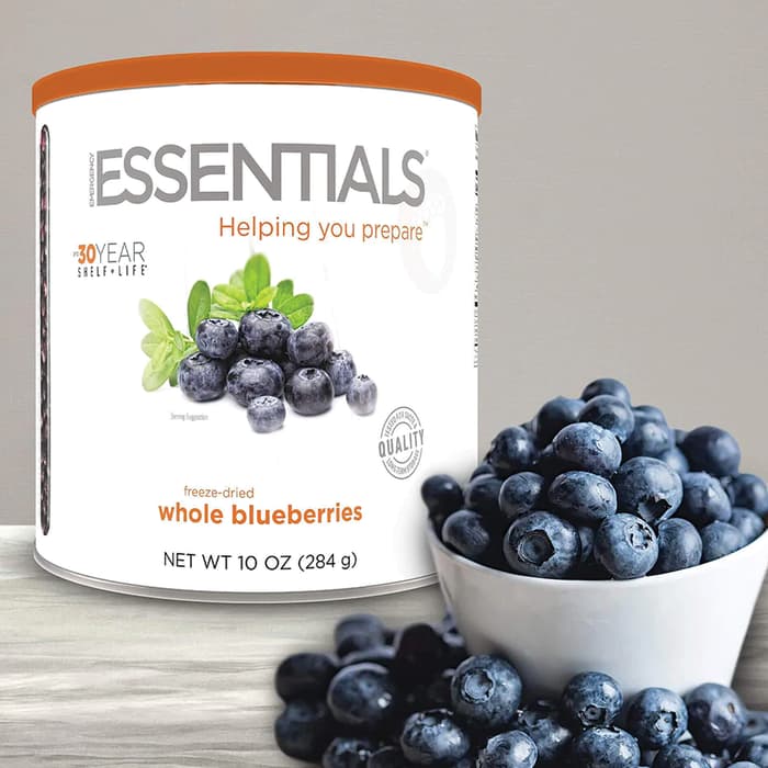 The Emergency Essentials Blueberries contains real blueberries