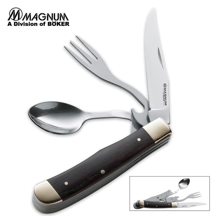 Magnum Bon Appetite with Black Wood Handle Knife