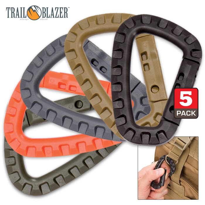 Tactical Carabiner 5-Pack Secure Your Gear