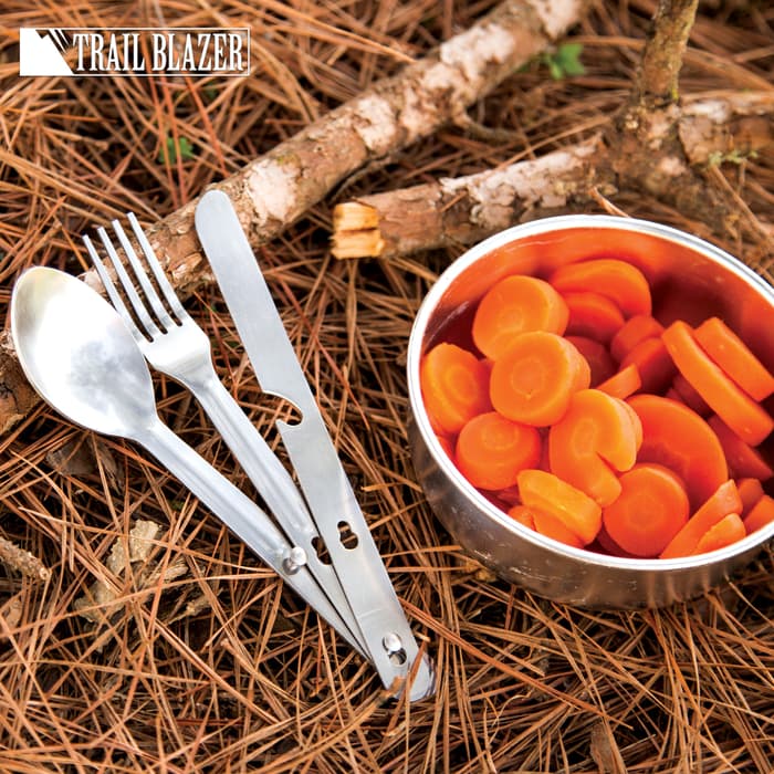Trailblazer 3-Piece Camping Utensil Set