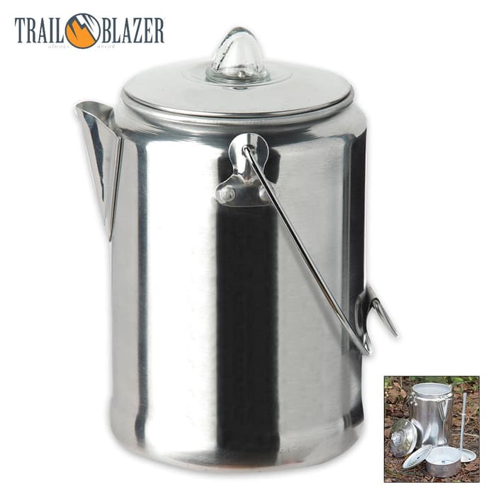 Trailblazer 9-Cup Aluminum Percolator Coffee Pot
