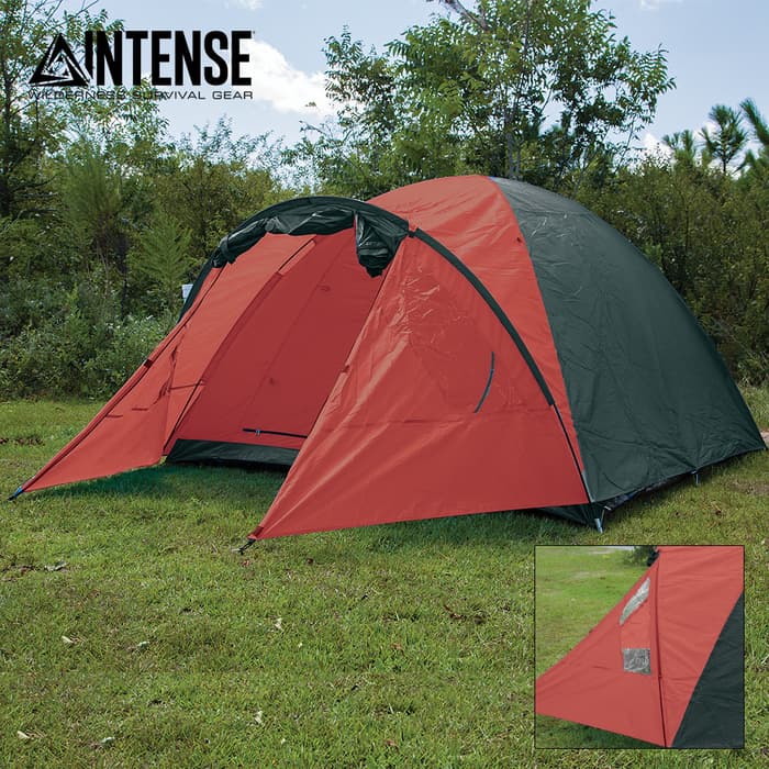 Intense 4-Person Dome Tent with Porch 