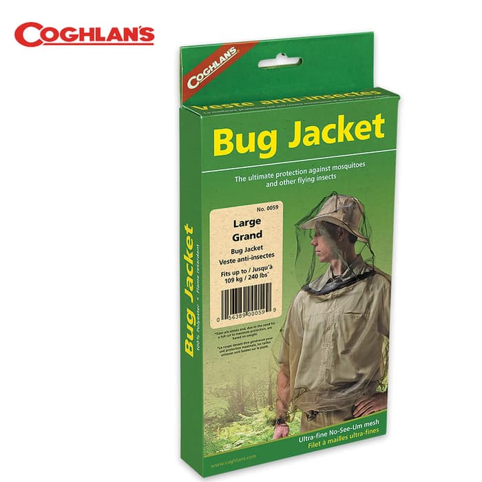 Coghlan’s Bug Jacket - Polyester Mesh Insect / Pest Protection - LRG