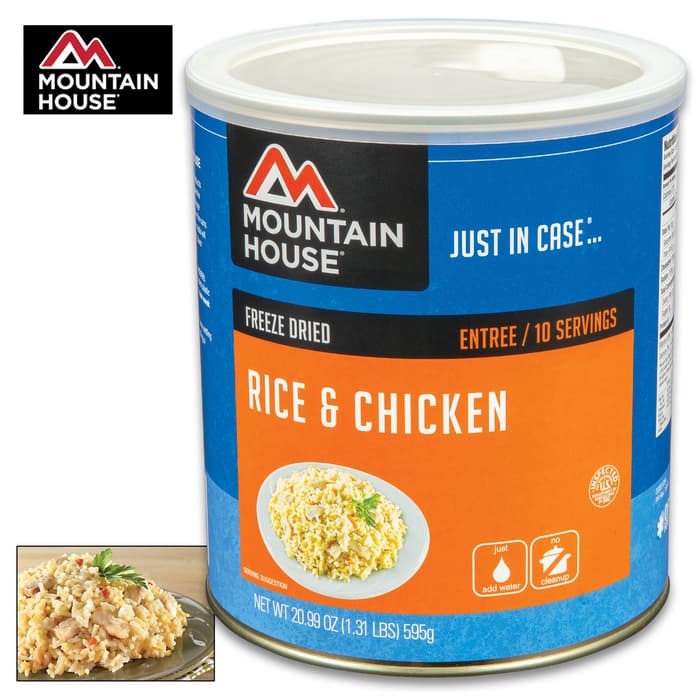 Mountain House Chicken & Rice Can 10 Servings