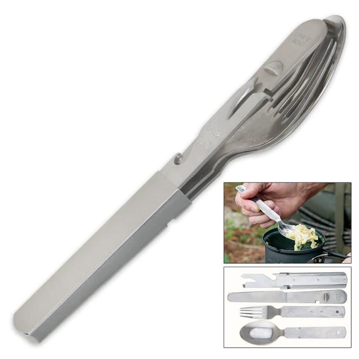 German Four-Piece Stainless Steel Eating Utensil Set