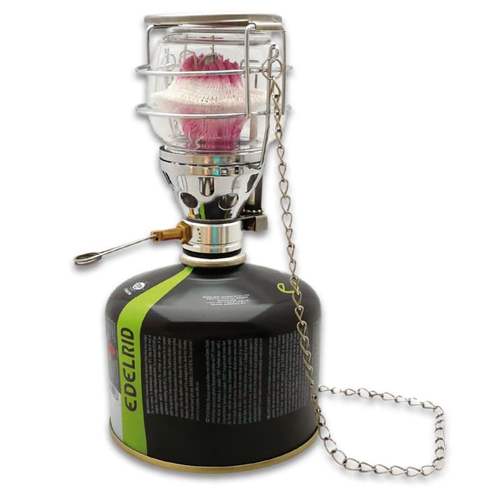 Mil Tec Small Butane Cartridge Lantern Stainless