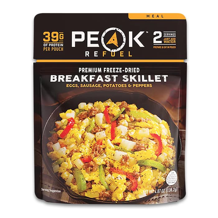 The Peak Refuel Breakfast Skillet in its packaging